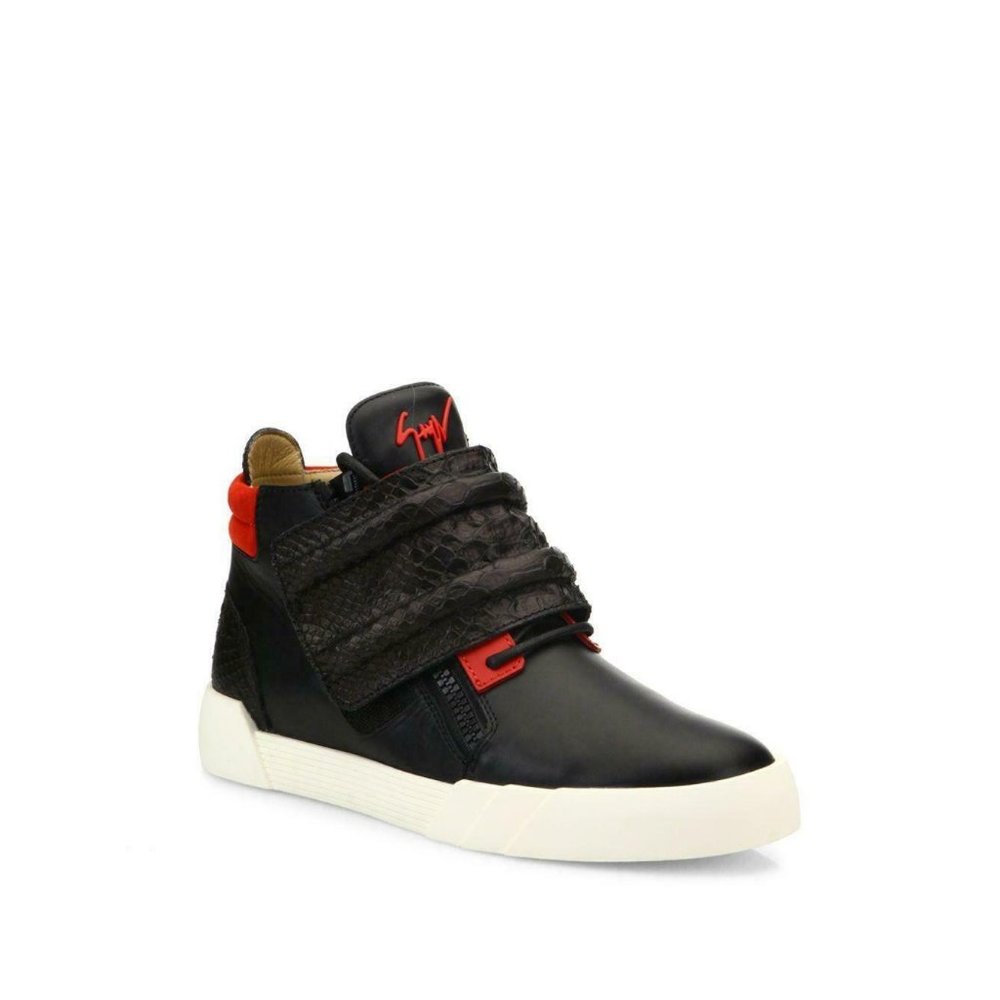 NEW GIUSEPPE ZANOTTI Crocodile High Top Sneakers